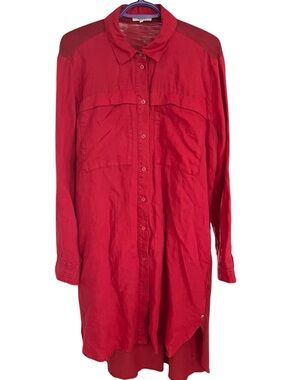 Linen and Cotton Two Texture Dress
